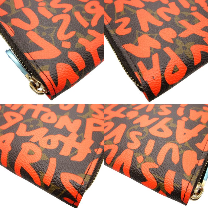 Louis Vuitton Monogram Graffiti Zippy Wallet Orange 0081 — view 8