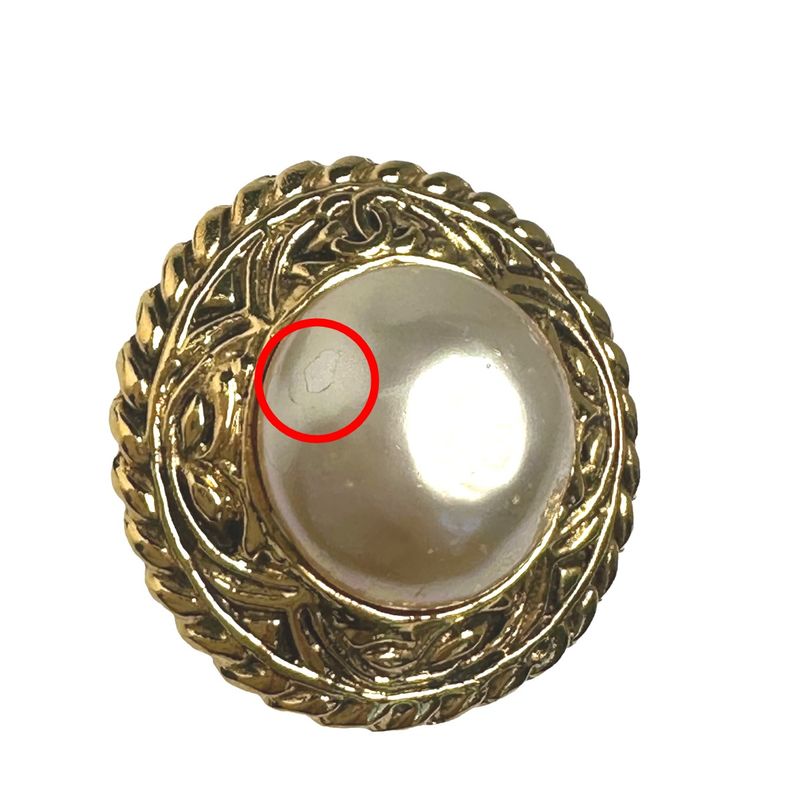 Chanel Engraved Large GP Earrings — view 6