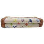 Louis Vuitton Multicolor Fold Wallet Porte Monet Billets Cult Cles White — view 7