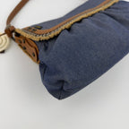 Fendi Shoulder Bag Blue Denim Vintage — view 8