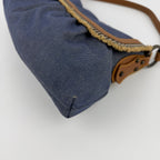 Fendi Shoulder Bag Blue Denim Vintage — view 9