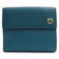 Gucci Wallet Men Leather Blue 2091 Interlocking G