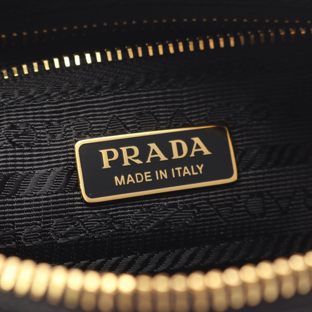 Prada Shoulder Bag Re-Nylon Pouch Tessuto Saffian Black — view 4