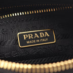 Prada Shoulder Bag Re-Nylon Pouch Tessuto Saffian Black — view 4
