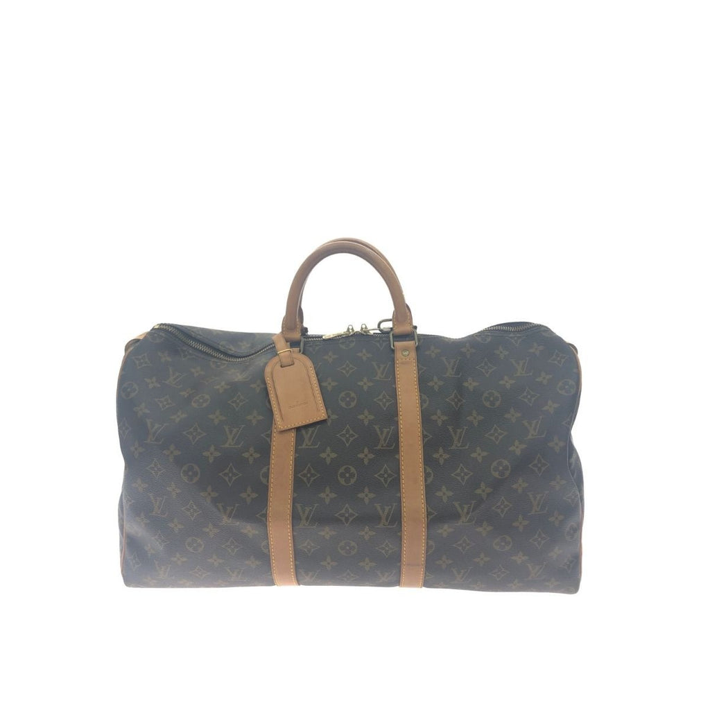 Louis Vuitton Boston Bag Monogram Keepall 50 key Miss Ing Brown