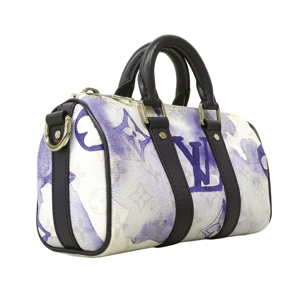 Louis Vuitton Handbag Monogram Water Color Keepall XS Blue 2-Way — view 2