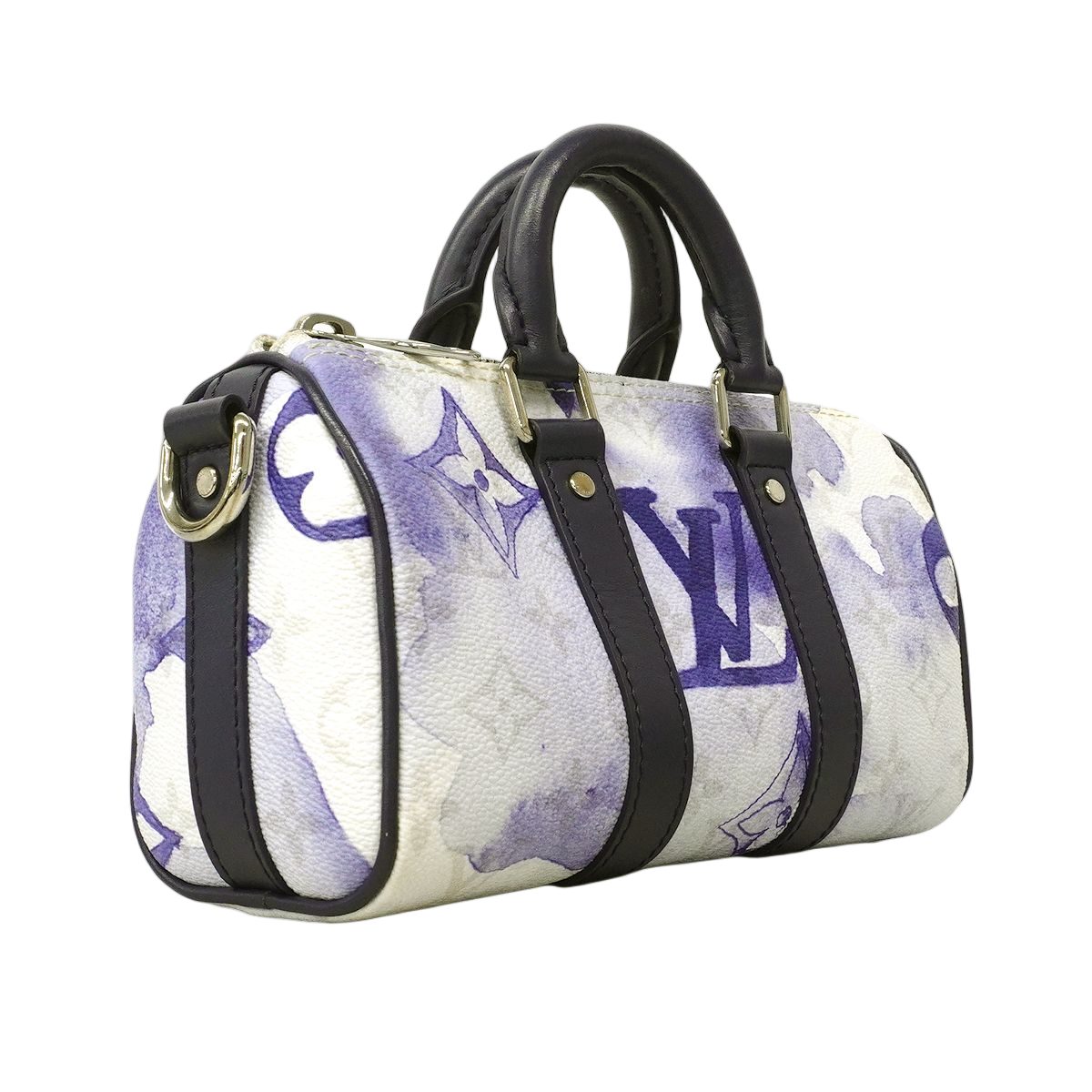 Louis Vuitton Handbag Monogram Water Color Keepall XS Blue 2-Way — view 2
