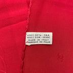 Chanel Scarf Silk Logo Striped Pattern Red — view 6