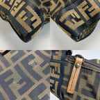 Fendi Zucca Pattern Shoulder Bag 7 Va167 Brown Canvas Leather Messenger — view 6