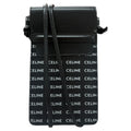 Celine Logo Print Black White Leather Shoulder Bag Phone Pouch Mobile