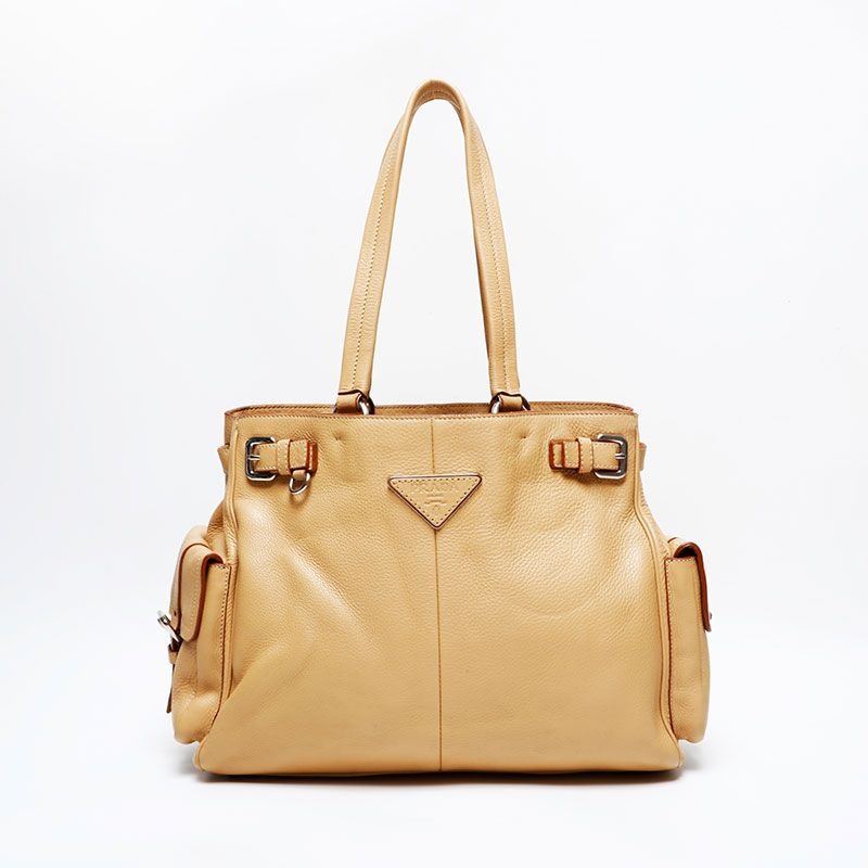 Prada Tote Leather Vitello Dyno