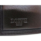Loewe Anagram Nappa Leather Bifold Wallet Billfold Brown — view 5