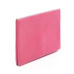 Hermes Coin Case Calvi Rose Shocking Leather — view 2