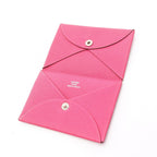 Hermes Coin Case Calvi Rose Shocking Leather — view 4