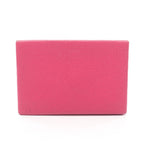 Hermes Coin Case Calvi Rose Shocking Leather