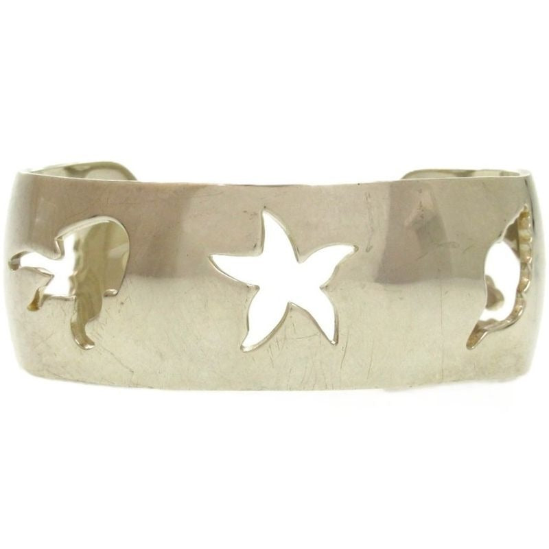 Hermes Silver Sea Motif 925 Bangle 1513 — view 2