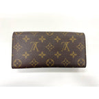 Louis Vuitton Monogram Portefeuille Emilie Zipper Long Wallet Brown — view 2