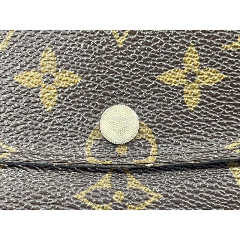 Louis Vuitton Monogram Portefeuille Emilie Zipper Long Wallet Brown — view 7