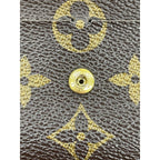Louis Vuitton Monogram Portefeuille Emilie Zipper Long Wallet Brown — view 9
