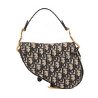 Dior Blue Canvas Bree Kusaddle Navy — view 4