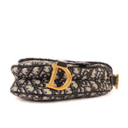 Dior Blue Canvas Bree Kusaddle Navy — view 6