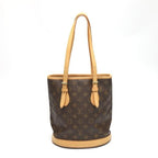 Louis Vuitton Monogram Tote Bag Bucket PM Handbag Brown