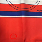 Hermes Scarf Carre 90 Exlibris Red — view 7