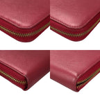 Prada 1 Ml506 Round Zipper Long Wallet Saffiano Metal Peonia Pinkish Pink — view 6