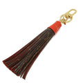 Louis Vuitton Monogram Key Holder Tassel Fringe Bag Charm Rouge Red