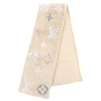 Louis Vuitton Echarpe Mink Glam Lining 100% Silk Monogram Scarf — view 2