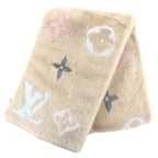 Louis Vuitton Echarpe Mink Glam Lining 100% Silk Monogram Scarf — view 4