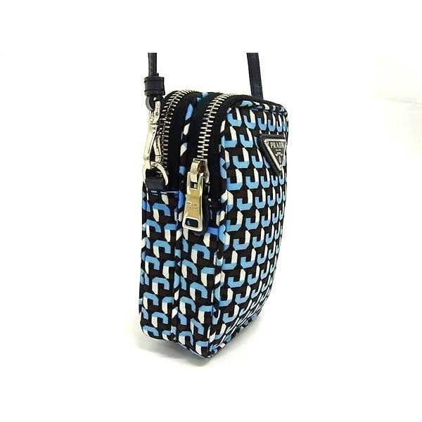 Prada Tessuto Nylon and Saffiano Leather Shoulder Bag Crossbody Light — view 2