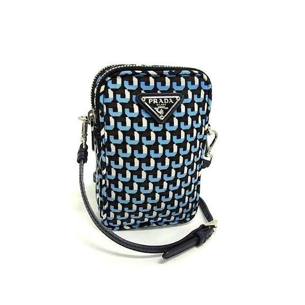 Prada Tessuto Nylon and Saffiano Leather Shoulder Bag Crossbody Light