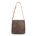 Louis Vuitton Musette Salsa Short Monogram Shoulder Bag Canvas Brown
