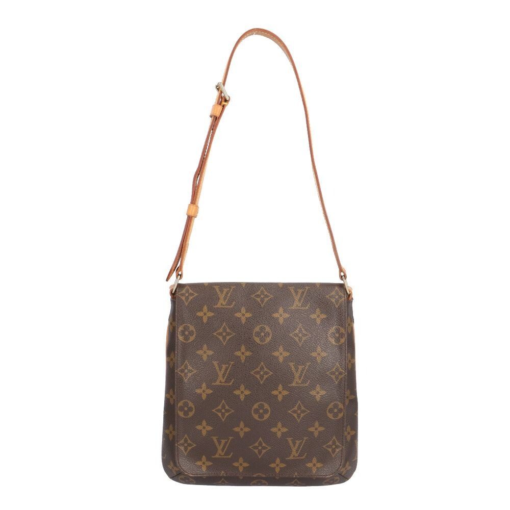 Louis Vuitton Musette Salsa Short Monogram Shoulder Bag Canvas Brown