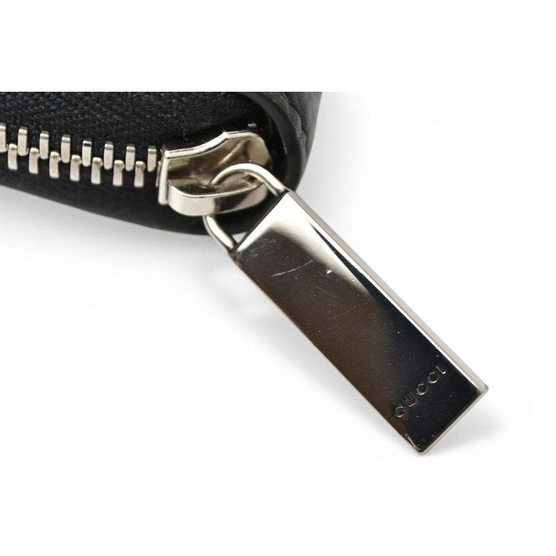 Gucci Wallet Zip Around Black Leather — view 4