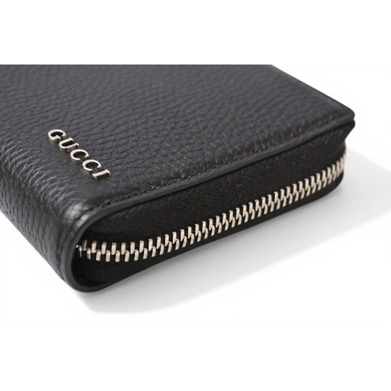 Gucci Wallet Zip Around Black Leather — view 6