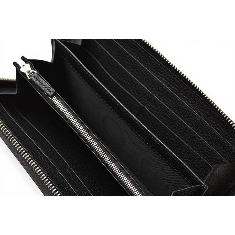 Gucci Wallet Zip Around Black Leather — view 9