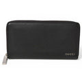 Gucci Wallet Zip Around Black Leather