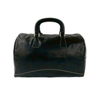 Prada Logo Stitch Leather 2-Way Shoulder Bag Black — view 3