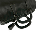 Prada Logo Stitch Leather 2-Way Shoulder Bag Black — view 4