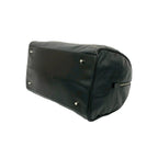 Prada Logo Stitch Leather 2-Way Shoulder Bag Black — view 8