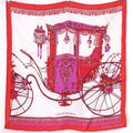 Hermes Coupe de Gala Carre 45 Silk Scarf Red