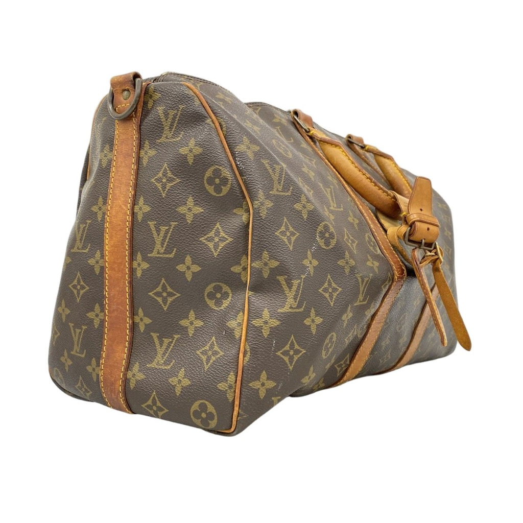 Louis Vuitton Boston Bag Monogram Keepall Bandouliere 45 Brown — view 2