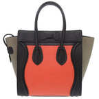 Celine Luggage Micro Shopper Leather Multicolor Handbag 0497 — view 3
