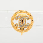Chanel Coco Mark Earrings 2137 GP With Rhinestone