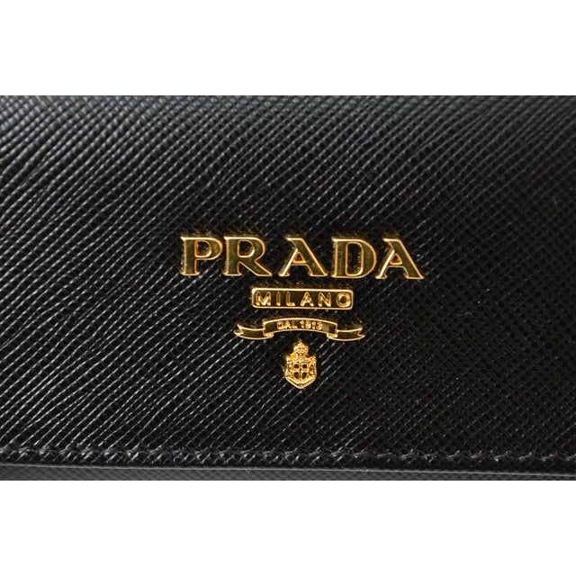 Prada Key Case Holder 6 Rings 1 Pg222 Black — view 9