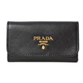 Prada Key Case Holder 6 Rings 1 Pg222 Black