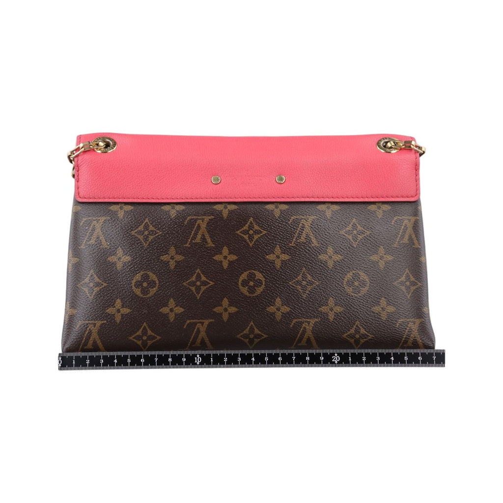 Louis Vuitton Pallas Chain Monogram Brown Poppy Petal Canvas Calf Leather — view 2
