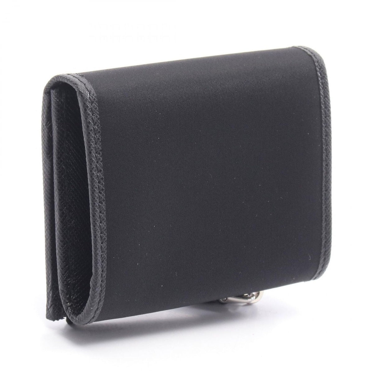 Prada Bifold Wallet Re-Nylon Black Nylon Leather Card Case — view 2